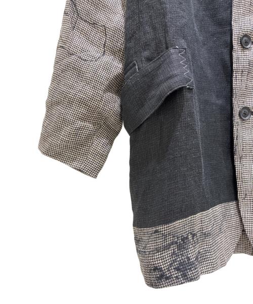 Yohji Yamamoto pour homme（ヨウジヤマモト プールオム）Yohji Yamamoto pour homme (ヨウジヤマモト プールオム) 24SS DUAL FABRIC JACKET WITH SHOULDER EPAULETTES ブラック サイズ:2の古着・服飾アイテム