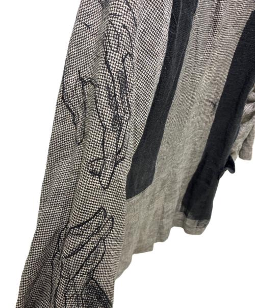 Yohji Yamamoto pour homme（ヨウジヤマモト プールオム）Yohji Yamamoto pour homme (ヨウジヤマモト プールオム) 24SS DUAL FABRIC JACKET WITH SHOULDER EPAULETTES ブラック サイズ:2の古着・服飾アイテム