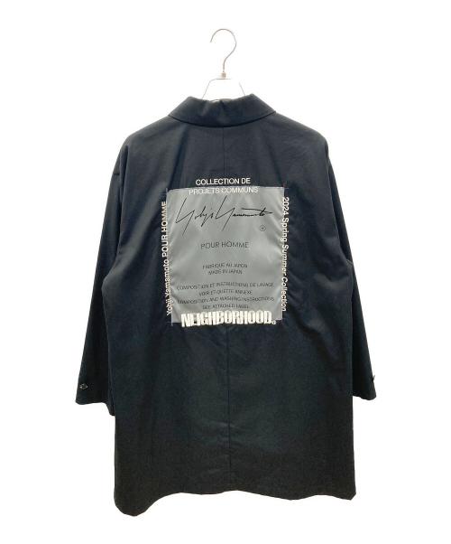 Yohji Yamamoto pour homme（ヨウジヤマモト プールオム）Yohji Yamamoto pour homme (ヨウジヤマモト プールオム) NEIGHBORHOOD (ネイバーフッド) BALCOLLAR COAT ブラック サイズ:Lの古着・服飾アイテム