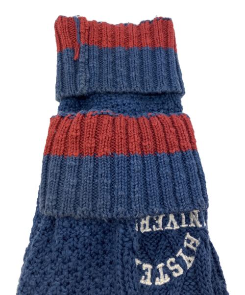 Hysteric Glamour（ヒステリックグラマー）Hysteric Glamour (ヒステリックグラマー) Vネックケーブルニット ネイビー サイズ:FREEの古着・服飾アイテム