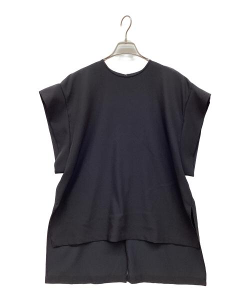 LE PHIL（ル フィル）LE PHIL (ル フィル) 2WAYツイルブラウス ブラック サイズ:FREEの古着・服飾アイテム