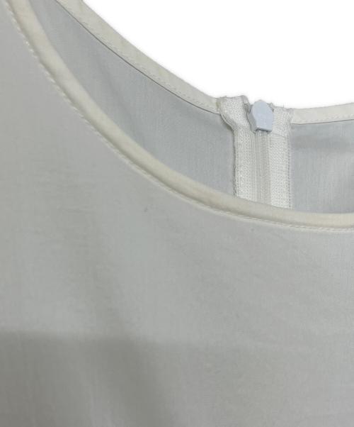 ESTNATION（エストネーション）ESTNATION (エストネーション) フリルカットソー ベージュ サイズ:36の古着・服飾アイテム
