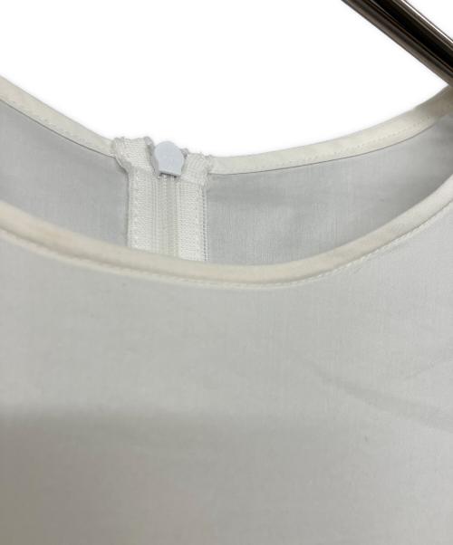 ESTNATION（エストネーション）ESTNATION (エストネーション) フリルカットソー ベージュ サイズ:36の古着・服飾アイテム