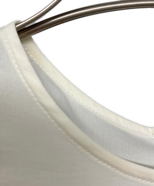 ESTNATION（エストネーション）ESTNATION (エストネーション) フリルカットソー ベージュ サイズ:36の古着・服飾アイテム