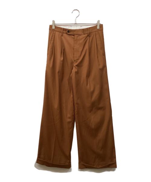 soerte（ソエルテ）soerte (ソエルテ) ワイドストレートパンツ ブラウン サイズ:SIZE 2の古着・服飾アイテム
