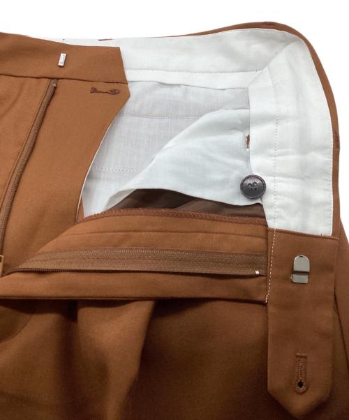 soerte（ソエルテ）soerte (ソエルテ) ワイドストレートパンツ ブラウン サイズ:SIZE 2の古着・服飾アイテム