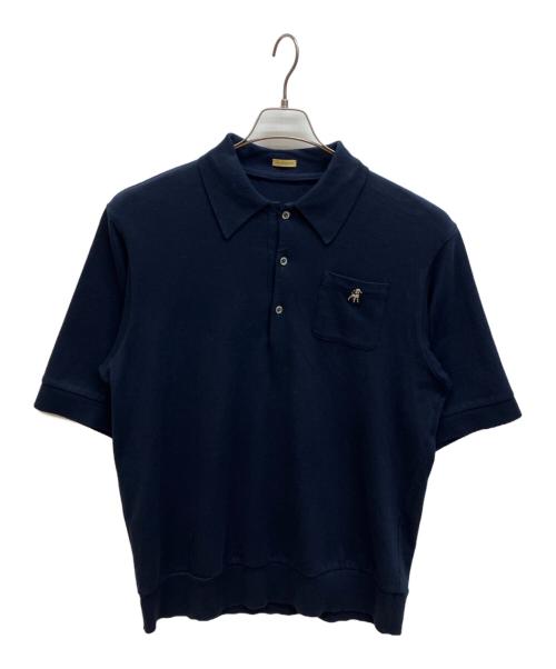 The shepherd UNDERCOVER（ザシェパード アンダーカバー）The shepherd UNDERCOVER (ザシェパード アンダーカバー) 20SS the Shepherd Pocket Polo Shirt ザ シェパード ポケット 刺繍 半袖 ポロシャツ ネイビー サイズ:４の古着・服飾アイテム