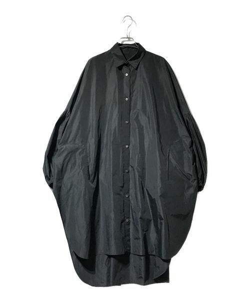 LE PHIL（ル フィル）LE PHIL (ル フィル) メモリータフタオーバーサイズブラウス ブラック サイズ:Fの古着・服飾アイテム