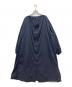 DES PRES（デ プレ）の古着「コットンナイロン ネックギャザーコート」｜ネイビー