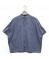 MARKA（マーカ）の古着「WIDE FIT BAND COLLAR SHIRT」｜スカイブルー