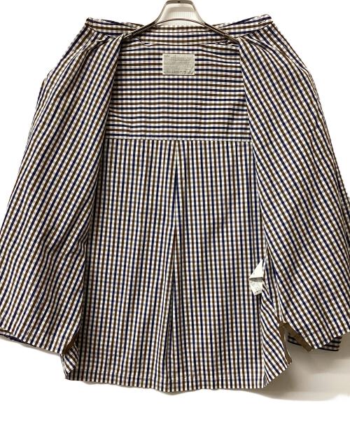 KOLOR（カラー）KOLOR (カラー) 23SS Gingham Check SHIRT(23SS ギンガムチェック シャツ) ブラウン×ネイビー サイズ:2の古着・服飾アイテム