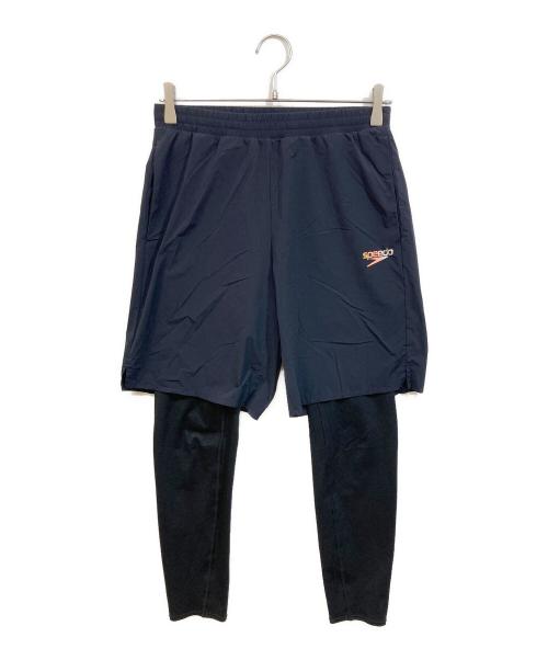 SPEEDO（スピード）SPEEDO (スピード) BEAUTY&YOUTH (ビューティーアンドユース) レイヤードパンツ ネイビー サイズ:Sの古着・服飾アイテム