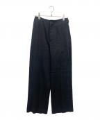 UNITED ARROWSユナイテッドアローズ）の古着「UWSC L ストレート ワイドパンツ」｜ブラック