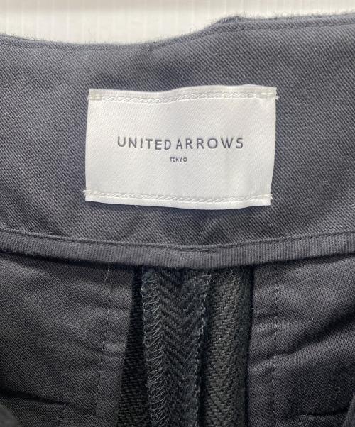 UNITED ARROWS（ユナイテッドアローズ）UNITED ARROWS (ユナイテッドアローズ) UWSC L ストレート ワイドパンツ ブラック サイズ:38 未使用品の古着・服飾アイテム