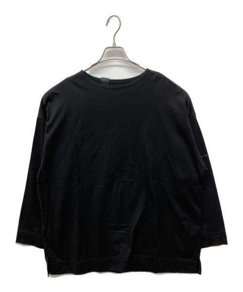 N.HOOLYWOOD（エヌ ハリウッド）N.HOOLYWOOD (エヌ ハリウッド) LONG SLEEVE T-SHIRT　ロングスリーブTシャツ ブラック サイズ:38の古着・服飾アイテム