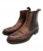 CERBEROチェルベロ）の古着「ウィングチップサイドゴアブーツ」｜ブラウン