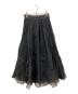 eimy istoire（エイミーイストワール）の古着「ランダムプリーツシアーボリュームスカート　チュールスカート」｜ブラック