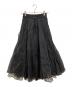 eimy istoire (エイミーイストワール) ランダムプリーツシアーボリュームスカート　チュールスカート ブラック サイズ:Ｓ：7000円