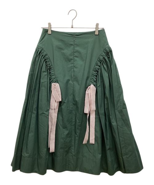 FENDI（フェンディ）FENDI (フェンディ) コットンタフタスカート グリーン サイズ:42の古着・服飾アイテム