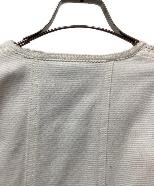 LOUIS VUITTON（ルイ ヴィトン）LOUIS VUITTON (ルイ ヴィトン) ノーカラージャケット アイボリー サイズ:40の古着・服飾アイテム