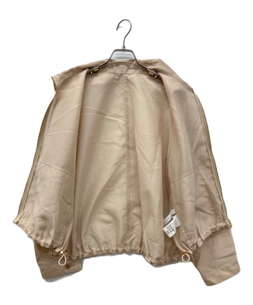 Noble（ノーブル）Noble (ノーブル) ミルキーシアースタンドカラーパーカーブルゾン ベージュ サイズ:38の古着・服飾アイテム