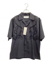 MURRAL（ミューラル）の古着「Cucurbita embroidered shirt」｜ブラック