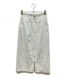 MURRAL（ミューラル）の古着「Cucurbita embroidered skirt」｜アイボリー