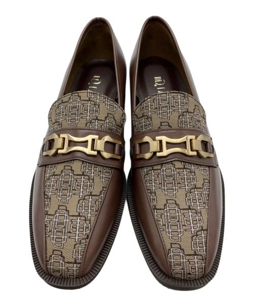 DIANA（ダイアナ）DIANA (ダイアナ) モノグラムジャガードローファー ブラウン サイズ:24の古着・服飾アイテム