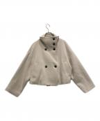 uncraveアンクレイヴ）の古着「プルーフ メルトン スタンドネック コート」｜ベージュ