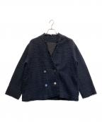ROPE×outersunsetロペ×アウターサンセット）の古着「ROPE OUTERSUNSET ツイードジャケット　」｜ネイビー