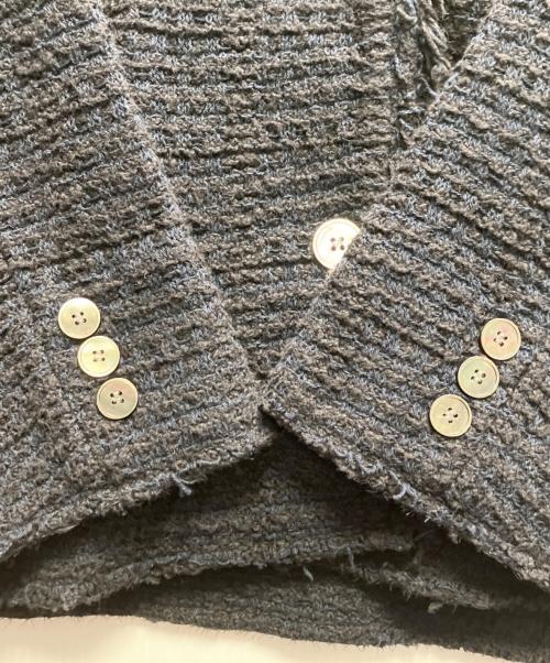 ROPE（ロペ）ROPE (ロペ) OUTERSUNSET (アウターサンセット) ROPE OUTERSUNSET ツイードジャケット　 ネイビー サイズ:ＳＩＺＥ　38の古着・服飾アイテム