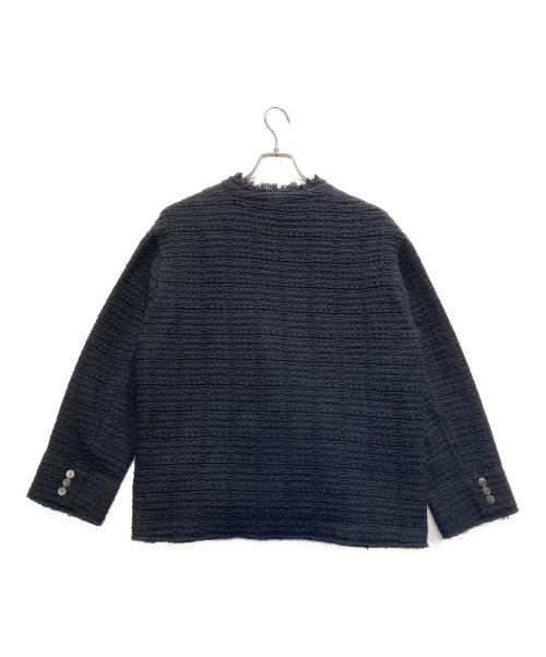 ROPE（ロペ）ROPE (ロペ) OUTERSUNSET (アウターサンセット) ROPE OUTERSUNSET ツイードジャケット　 ネイビー サイズ:ＳＩＺＥ　38の古着・服飾アイテム