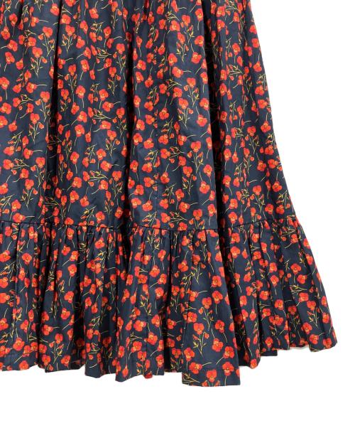 IVY&OAK（・）IVY&OAK (・) フラワーマキシスカート ネイビー サイズ:36の古着・服飾アイテム