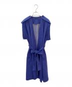 LUDLOWラドロー）の古着「デニムノースリーブローブコート」｜ブルー