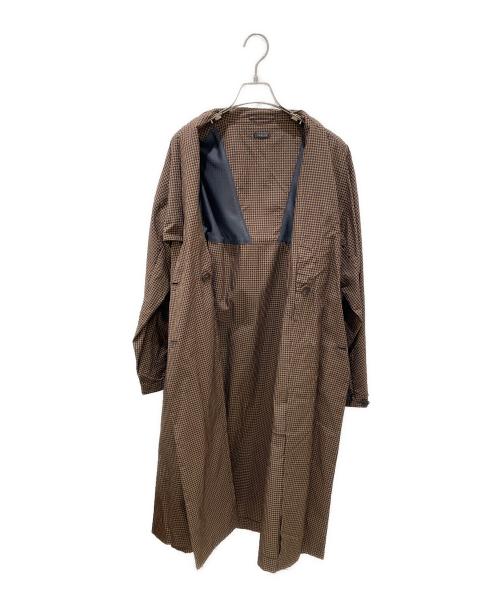 LUDLOW（ラドロー）LUDLOW (ラドロー) サッカーチェックトレンチコート ブラウン サイズ:1の古着・服飾アイテム