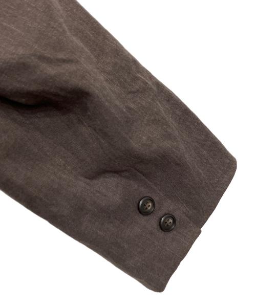 N.O.R.C（ノーク）N.O.R.C (ノーク) キャンバスピークドラペルジャケット ブラウン サイズ:2 未使用品の古着・服飾アイテム