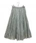 ne quittez pas (ヌキテパ) GOLD FLOWER PRINT SKIRT　ゴールドフラワープリントスカート ブルー サイズ:FREE 未使用品：7000円