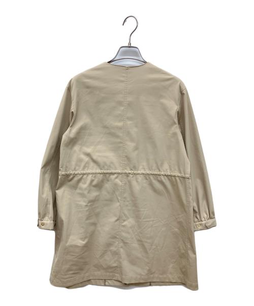 J.PRESS（ジェイプレス）J.PRESS (ジェイプレス) ソロテックスドライツイルノーカラーコート ベージュ サイズ:P5の古着・服飾アイテム
