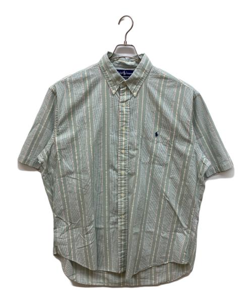 RALPH LAUREN（ラルフローレン）RALPH LAUREN (ラルフローレン) ストライプシャツ グリーン サイズ:XLの古着・服飾アイテム