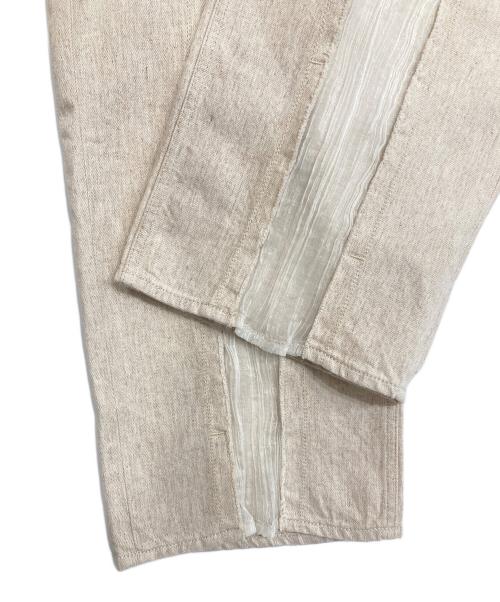 OUR LEGACY（アワーレガシー）OUR LEGACY (アワーレガシー) スラッシュフロントフレアデニムパンツ エクリュ サイズ:32の古着・服飾アイテム