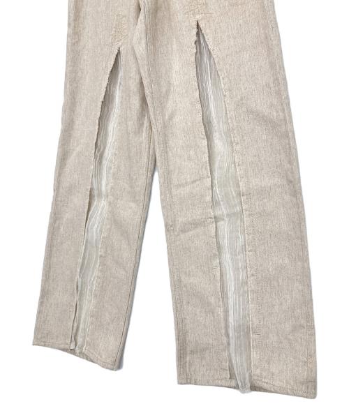 OUR LEGACY（アワーレガシー）OUR LEGACY (アワーレガシー) スラッシュフロントフレアデニムパンツ エクリュ サイズ:32の古着・服飾アイテム