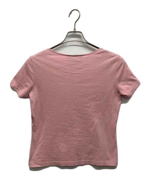 Salvatore Ferragamo（サルヴァトーレ フェラガモ）Salvatore Ferragamo (サルヴァトーレ フェラガモ) ロゴＴシャツ ピンク サイズ:Sの古着・服飾アイテム