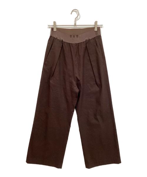 MUSE de Deuxieme Classe（ミューズ ドゥーズィエム クラス）MUSE de Deuxieme Classe (ミューズ ドゥーズィエム クラス) Stretch twill タックパンツ ブラウン サイズ:34の古着・服飾アイテム