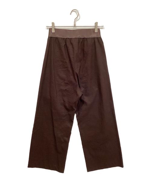 MUSE de Deuxieme Classe（ミューズ ドゥーズィエム クラス）MUSE de Deuxieme Classe (ミューズ ドゥーズィエム クラス) Stretch twill タックパンツ ブラウン サイズ:34の古着・服飾アイテム