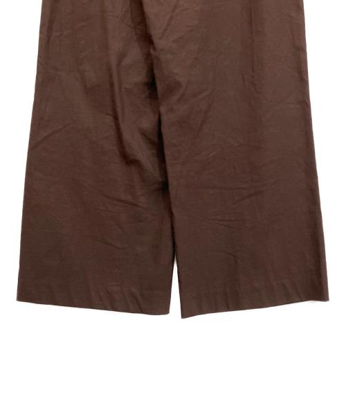 MUSE de Deuxieme Classe（ミューズ ドゥーズィエム クラス）MUSE de Deuxieme Classe (ミューズ ドゥーズィエム クラス) Stretch twill タックパンツ ブラウン サイズ:34の古着・服飾アイテム