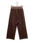 MUSE de Deuxieme Classe (ミューズ ドゥーズィエム クラス) Stretch twill タックパンツ ブラウン サイズ:34：6000円