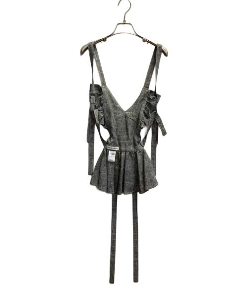 AKIKO AOKI（アキコ アオキ）AKIKO AOKI (アキコ アオキ) エプロントップス グレー サイズ:FREEの古着・服飾アイテム