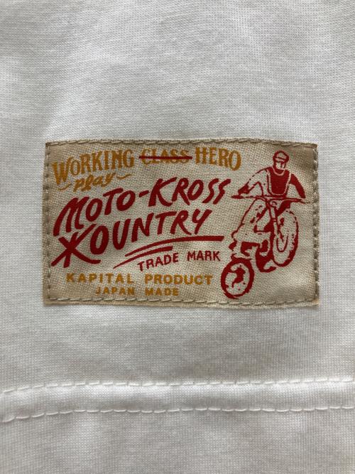 CAPITAL（カピタル）CAPITAL (カピタル) Opal Jersey Sheer Flag Zip Polo / オパールジャージ シアーフラグジップポロシャツ ホワイト サイズ:2の古着・服飾アイテム