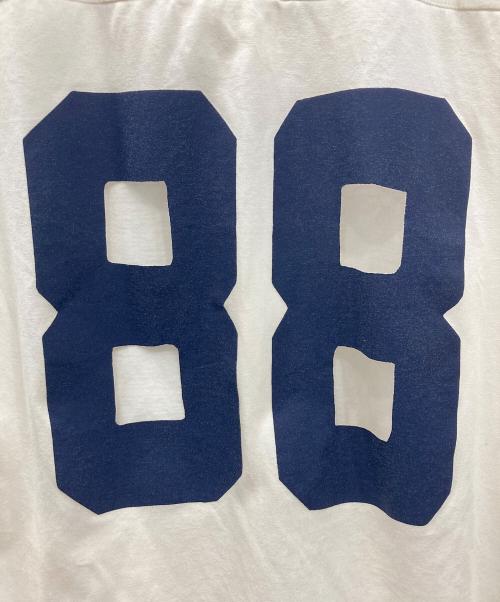 CAPITAL（カピタル）CAPITAL (カピタル) Opal Jersey Sheer Flag Zip Polo / オパールジャージ シアーフラグジップポロシャツ ホワイト サイズ:2の古着・服飾アイテム