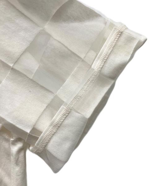 CAPITAL（カピタル）CAPITAL (カピタル) Opal Jersey Sheer Flag Zip Polo / オパールジャージ シアーフラグジップポロシャツ ホワイト サイズ:2の古着・服飾アイテム